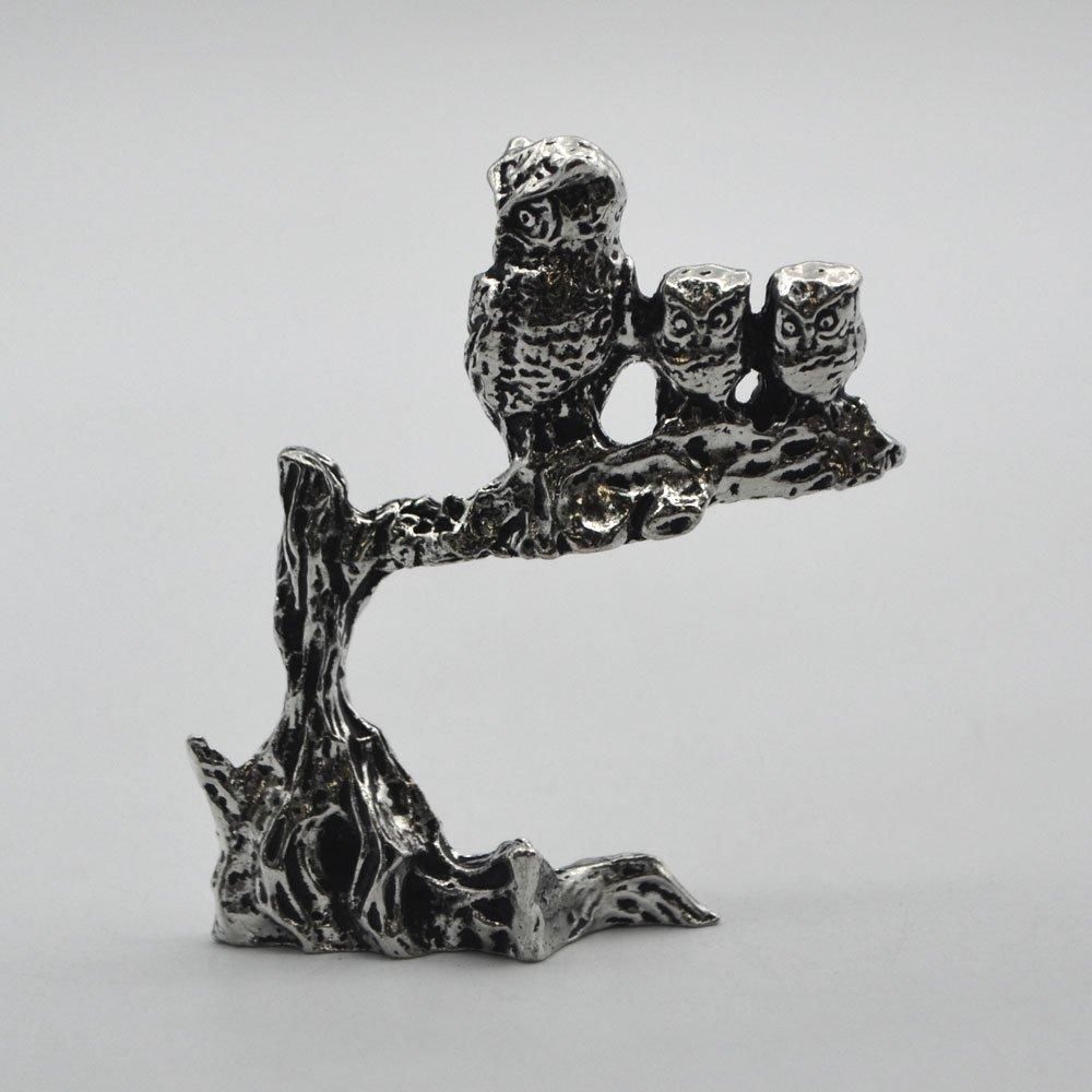 置物・フィギュア｜オウルファミリー｜ピューター製品｜英国製｜Brown