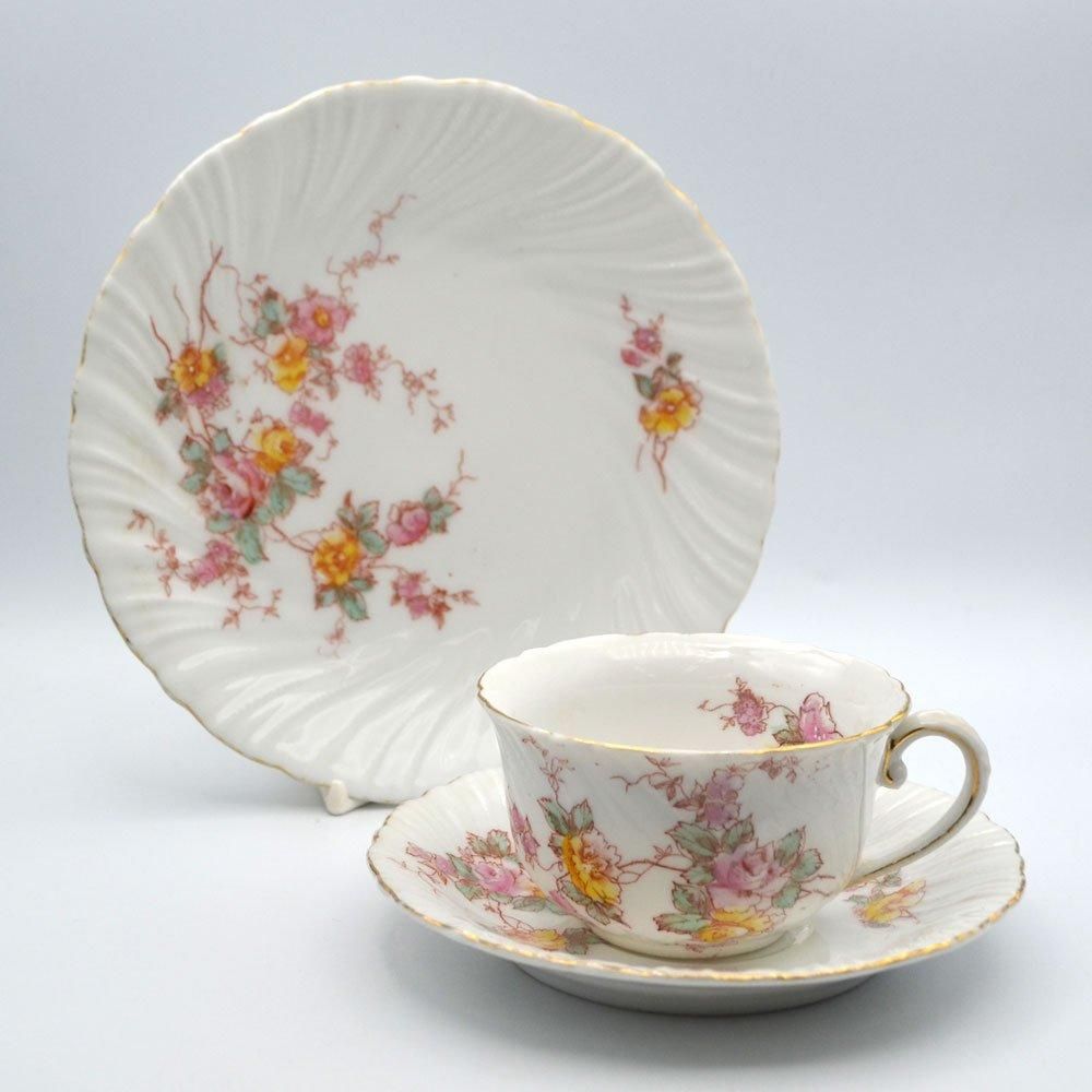 アンティーク食器|メーカー不明|花柄|薔薇|一部ハンド アンティーク食器|メーカー不明|花柄|薔薇|一部ハンド