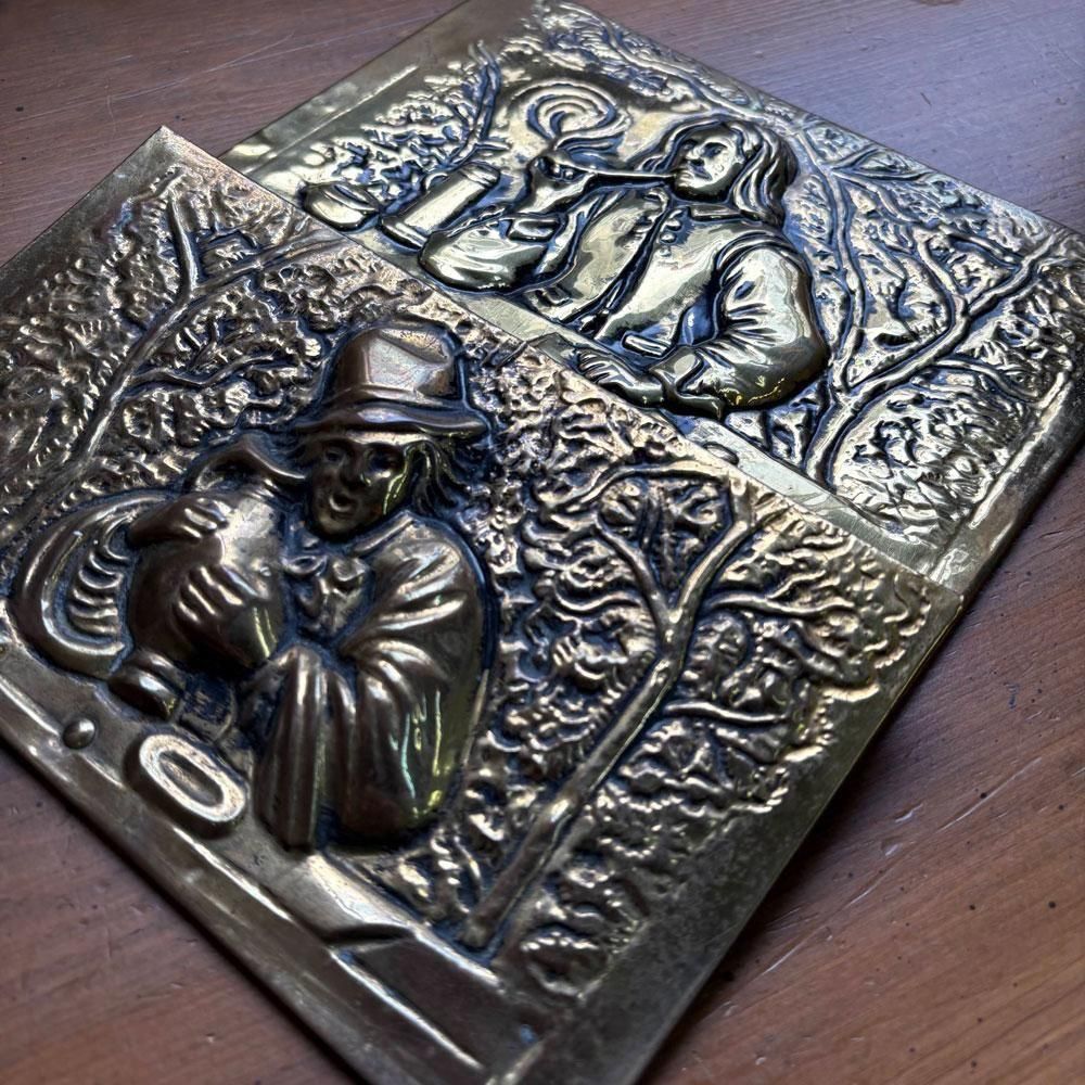 アンティーク雑貨｜壁掛け レターラック｜真鍮｜イギリス直輸入