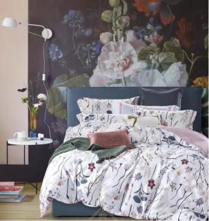 婚礼正絹花柄掛け布団 お洒落な花柄高級布団カバー - 掛け布団カバー