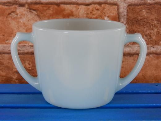 Fire - King ターコイズブルー ミルクピッチャー＆シュガーポット Fire - King ターコイズブルー ミルクピッチャー＆シュガー