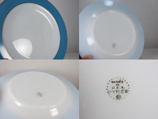【超安い】 パイレックス ディナーウェア プレート ターコイズ#6 食器