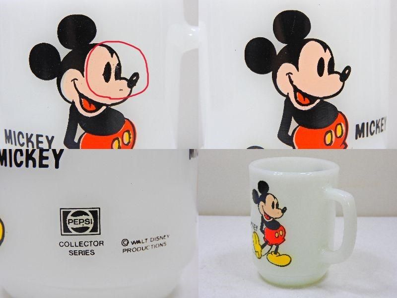 ファイヤーキング ディズニー ベースボール マグカップ 8-301 ミッキー Fire-King スタッキングマグ Disney [Mickey's Baseball] – Fire