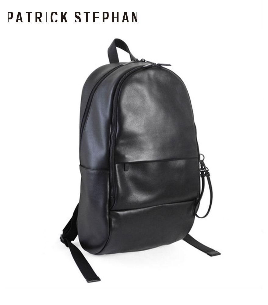 パトリックステファン　リュック　バックパック　レザー　ブラック PATRICK STEPHAN/パトリックステファン バッグパック Leather