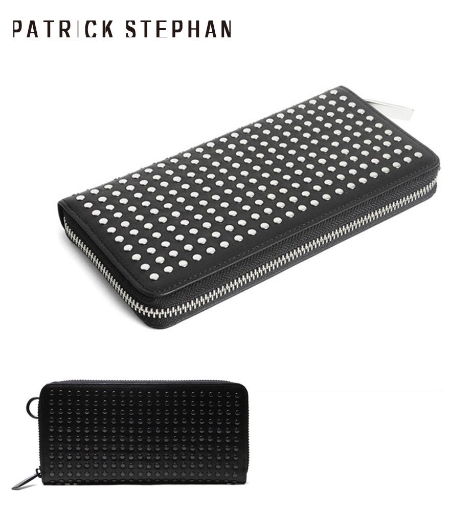 PATRICK STEPHAN/パトリックステファン　ロングウォレット　Leather long wallet fold 'all-studs' 2　RF　全2色