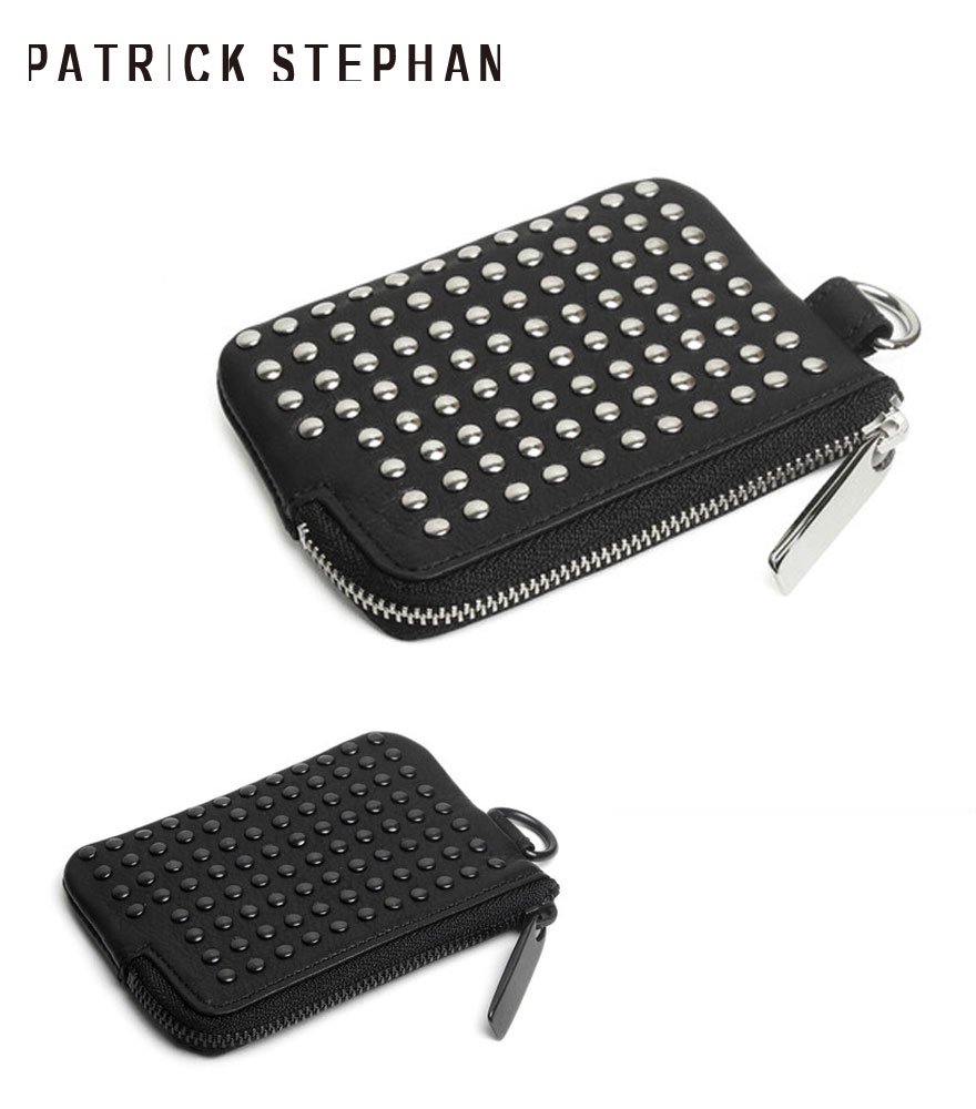 PATRICK STEPHAN/パトリックステファン　コインケース　Leather coin case 'all-studs'　全2色