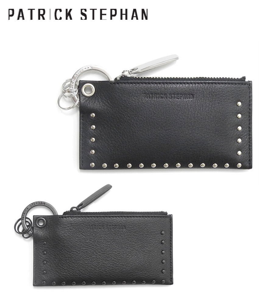 PATRICK STEPHAN/パトリックステファン　キーケース　Leather key case & holder 'corner studs' KS　全2色