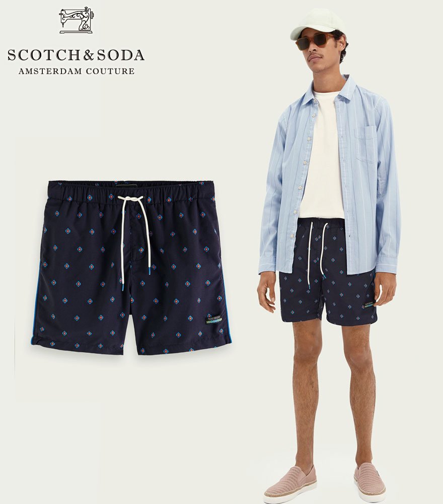 SCOTCH&SODA/å&ѥġPrinted mid-length swim shorts292-38604 160605ۡ 