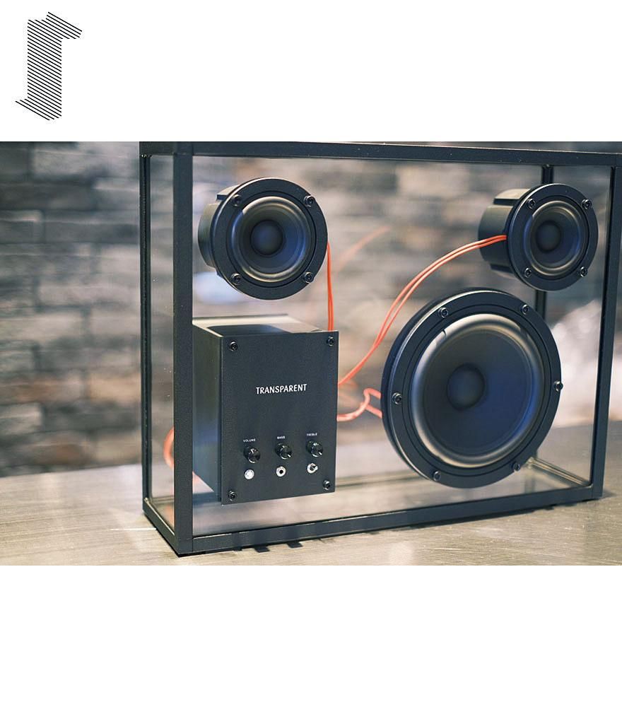 音楽をインテリアに TRANSPARENT SPEAKER/トランスペアレント