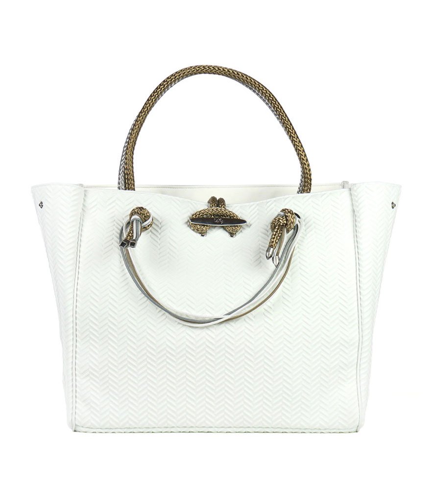 L4K3/レイク　CLEAT TOTE　TWILL　WHITE