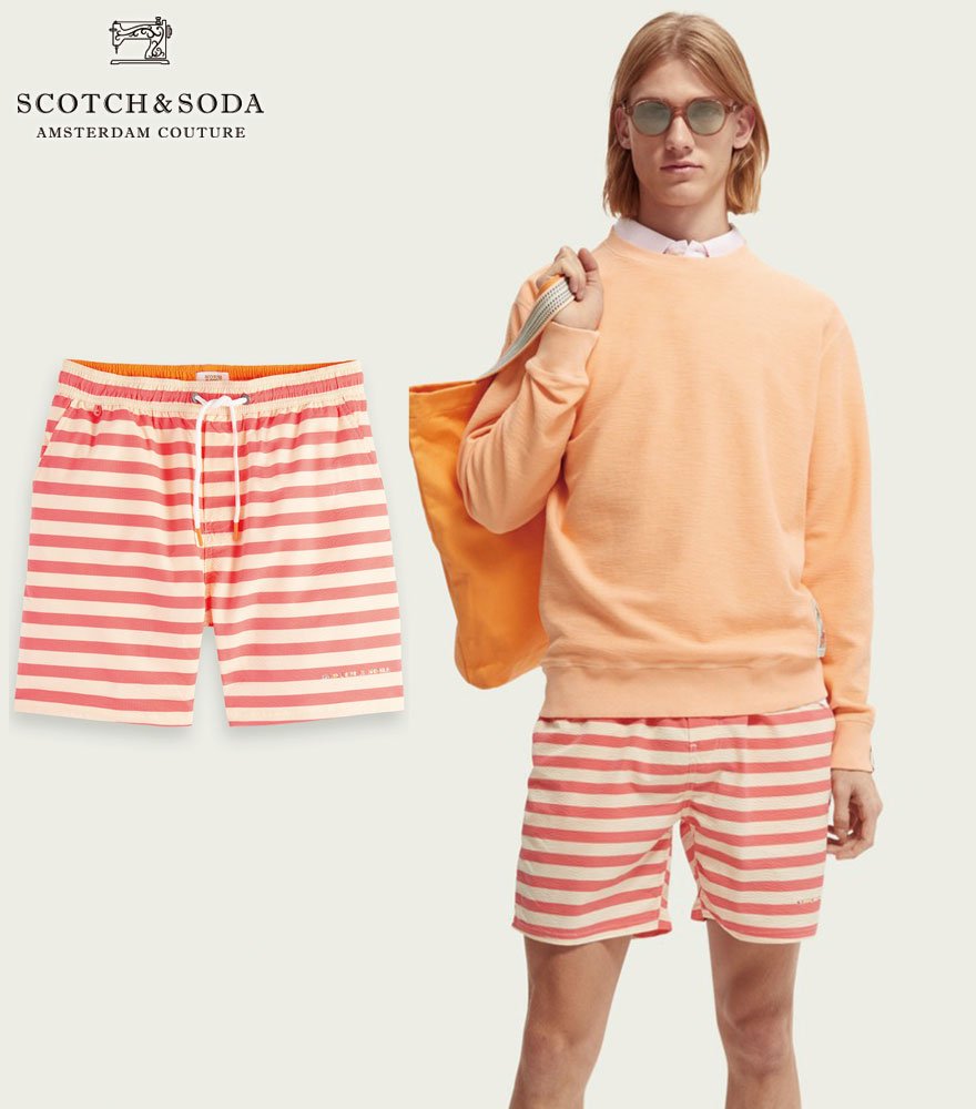 SCOTCH&SODA/スコッチ&ソーダ ショートパンツ Striped swim short 292