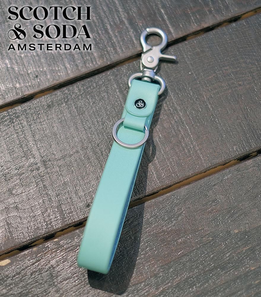 SCOTCH&SODA/スコッチ&ソーダ レザーストラップ キーホルダー