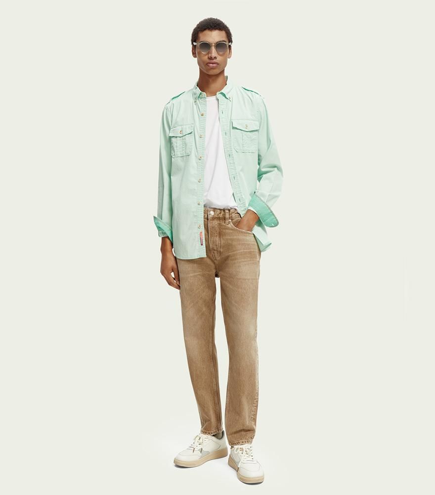 SCOTCH&SODA スコッチアンドソーダ シャツジャケット サテンブレザー SCOTCH&SODA スコッチアンドソーダ シャツジャケット サテンブレザー