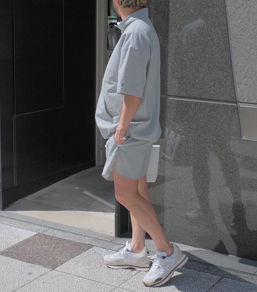 Re:Product/リプロダクト ハーフジップシアサッカーセットアップ