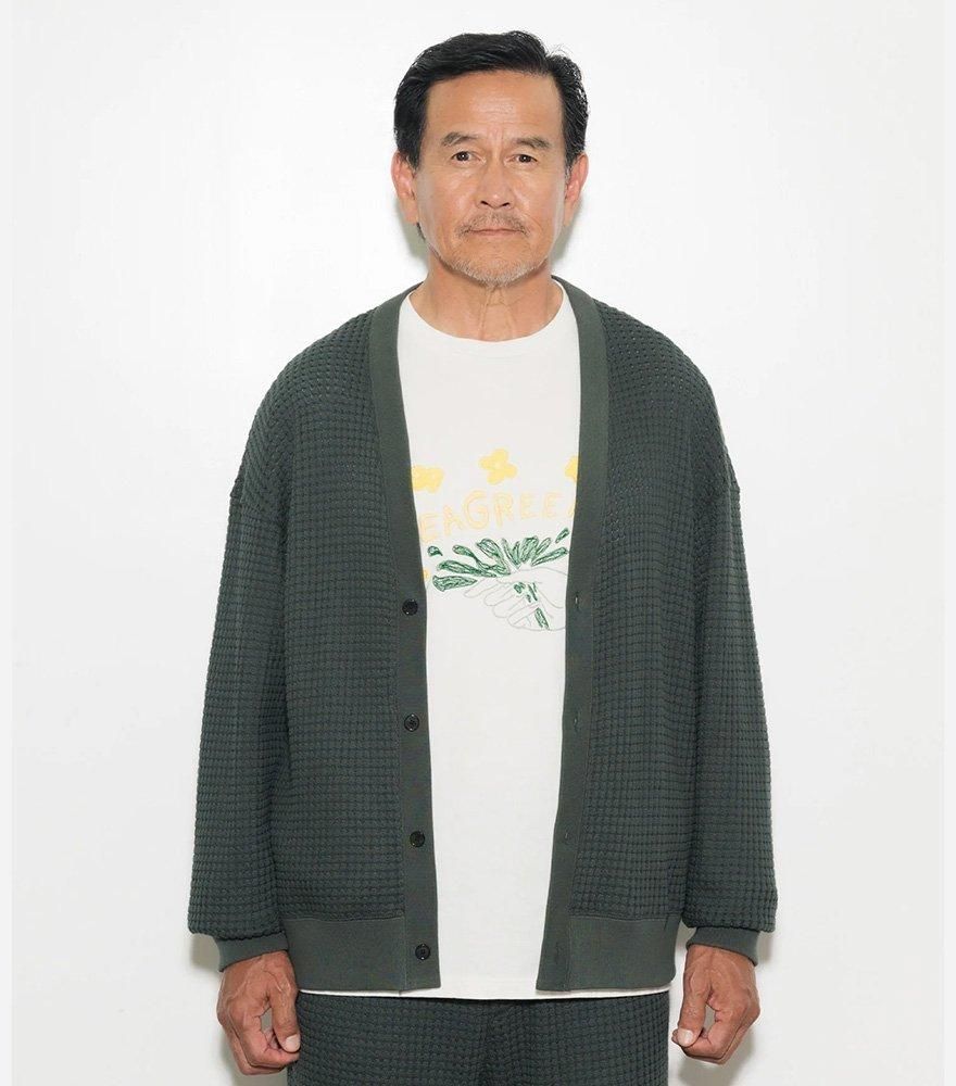 SEAGREEN | ビッグワッフルカーディガン - FLAGS Online