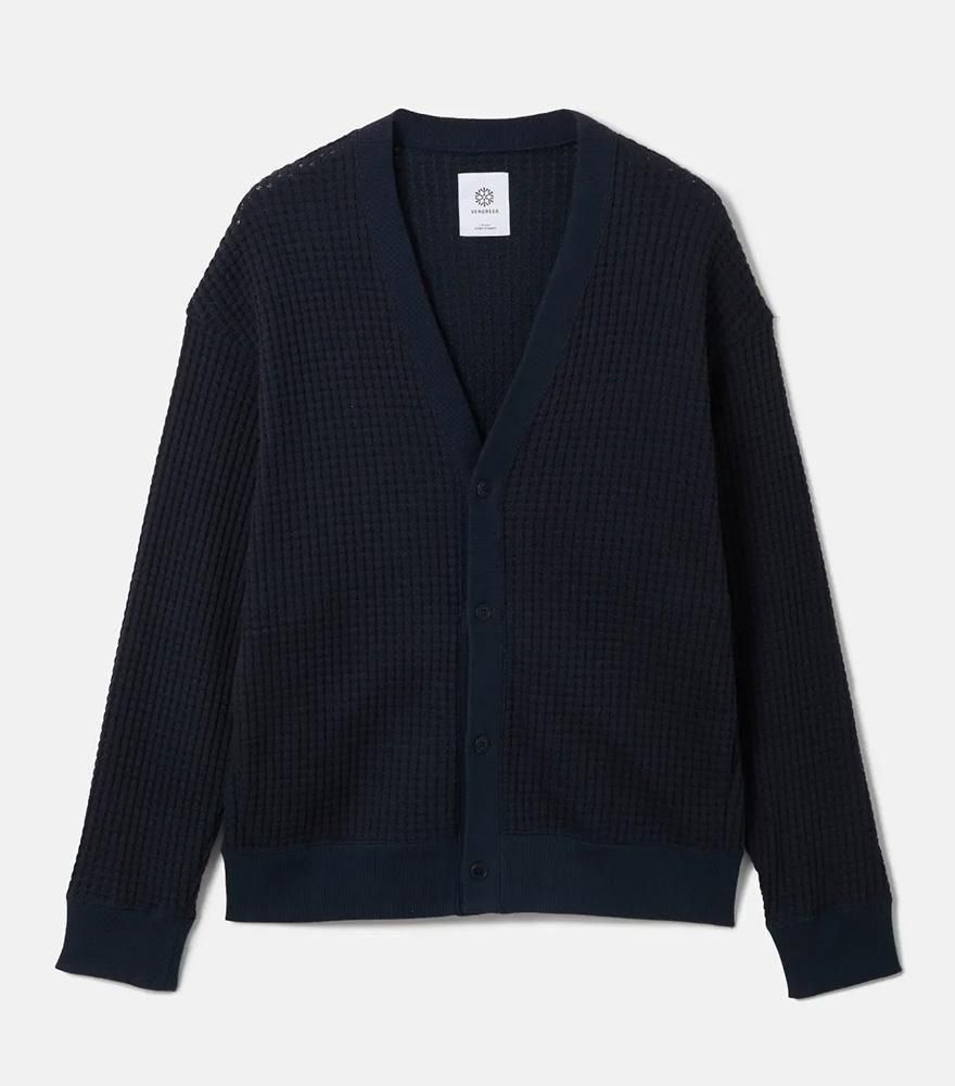 <img class='new_mark_img1' src='https://img.shop-pro.jp/img/new/icons14.gif' style='border:none;display:inline;margin:0px;padding:0px;width:auto;' />SEAGREEN/꡼BIG WAFFLE CARDIGANNAVY