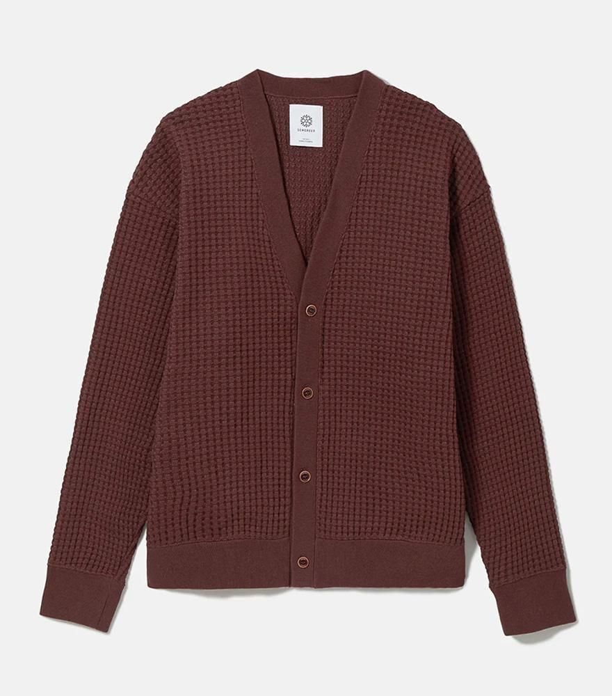 <img class='new_mark_img1' src='https://img.shop-pro.jp/img/new/icons14.gif' style='border:none;display:inline;margin:0px;padding:0px;width:auto;' />SEAGREEN/꡼BIG WAFFLE CARDIGANBROWN