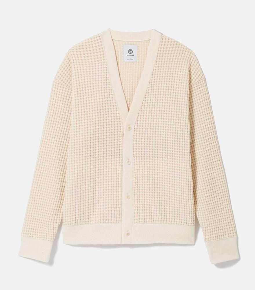 <img class='new_mark_img1' src='https://img.shop-pro.jp/img/new/icons59.gif' style='border:none;display:inline;margin:0px;padding:0px;width:auto;' />SEAGREEN/꡼BIG WAFFLE CARDIGANCREAM