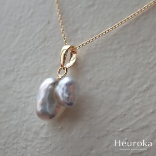 【 Heuroka 】ケシ真珠 / Necklace / K18YG