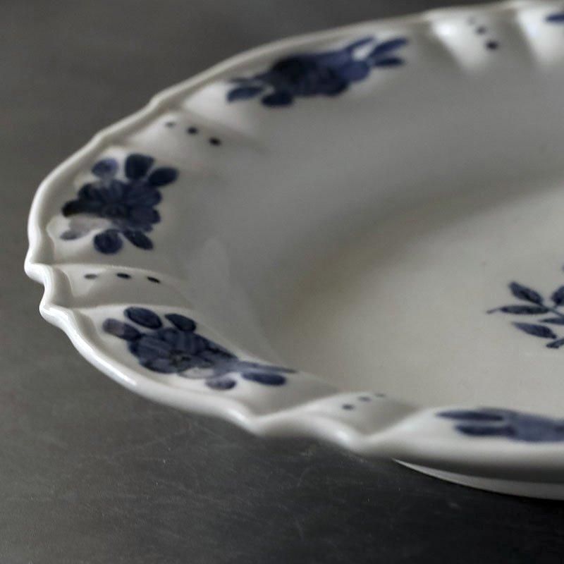 樋山真弓　染付 輪花5寸鉢 花文 2枚セット (単品売り可) 染付花文輪花鉢 樋山真弓 | 作家もの和食器通販【暮らし用品】