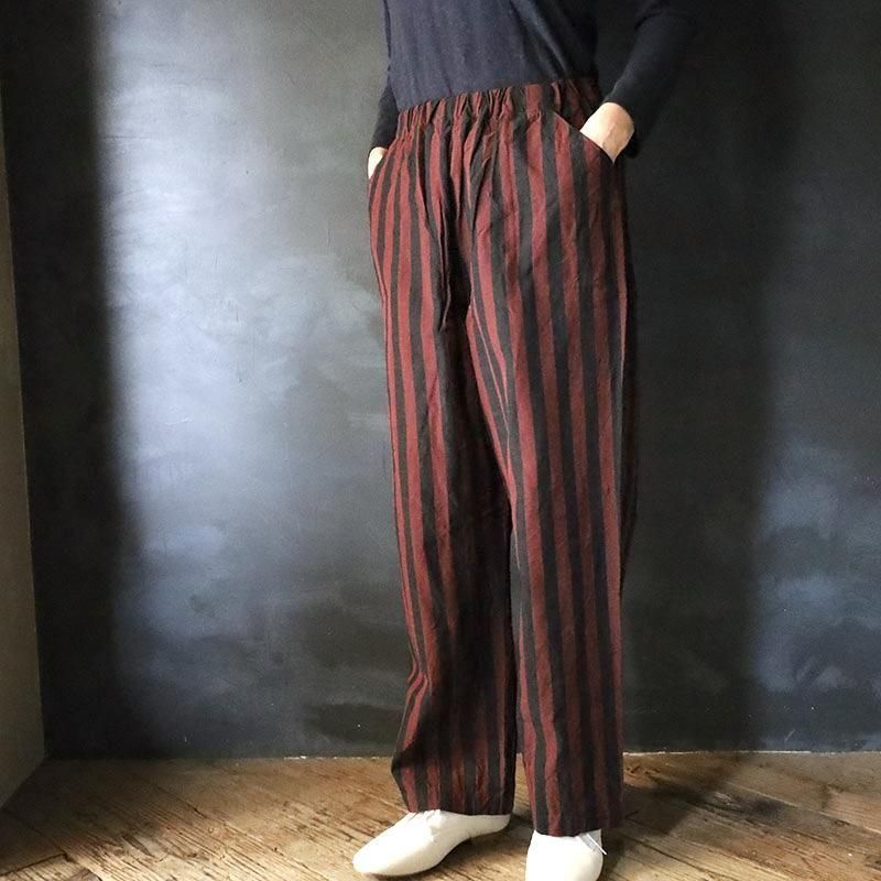 会津木綿ダボダボパンツ(+20cm丈) YAMMA ヤンマ産業（ソフト