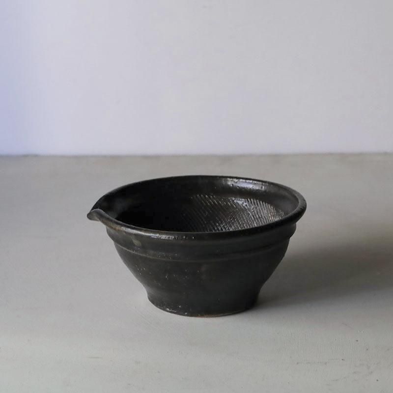 スペシャル特典 八木橋昇 黒釉 すり鉢 4寸 - copse | good home good taste good 食器