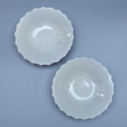 中本純也 白磁 ボウル ペア 15cm 中本純也 白磁 ボウル ペア 15cm