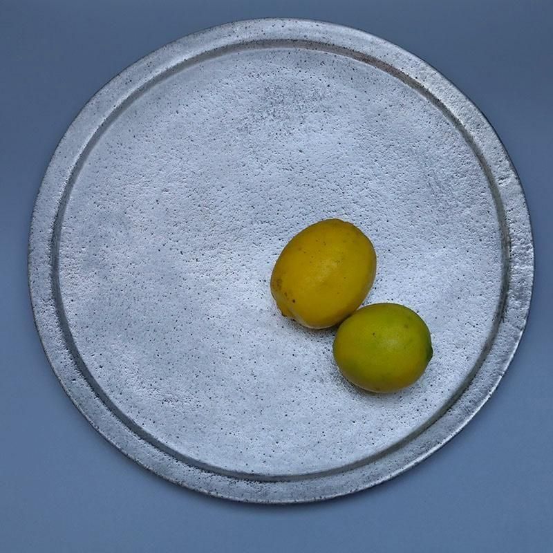 イタリア製　陶器製バラカゴ　ブルー　未使用　大 イタリア製 陶器製バラカゴ ブルー 未使用 大 イタリア製 陶器製