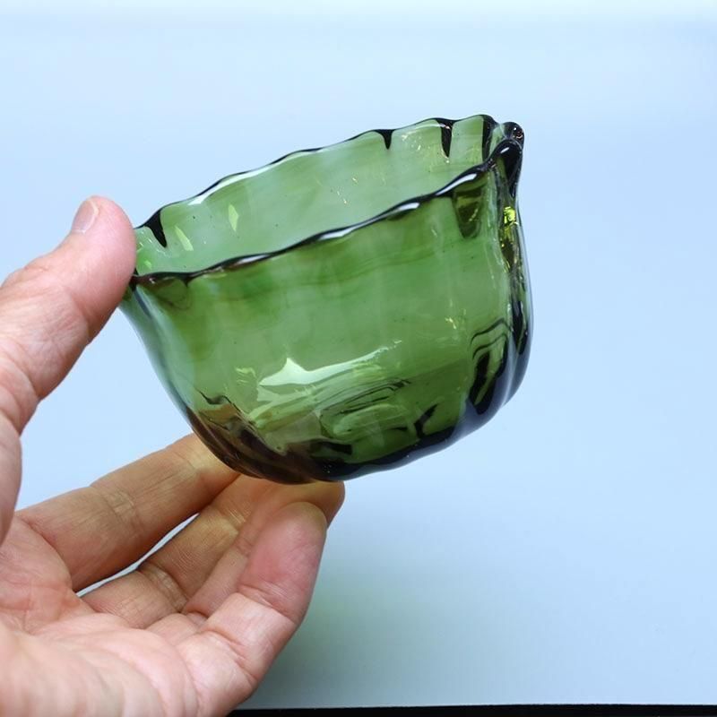 未使用品 ケニッヒ 切子 鉢 ドイツ製 KONIG グリーン クリスタルガラス 未使用品 ケニッヒ 切子 鉢 ドイツ製 KONIG グリーン クリスタル