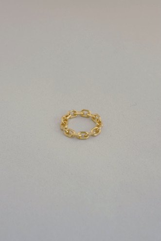 G.FACET CHAIN RING BOLD
