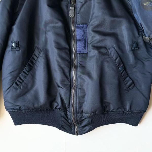 1990's 『BRENTS』 MA-1 FLIGHT JACKET NAVY (L) - JENCO 1990's 『BRENTS』 MA-1 FLIGHT JACKET NAVY (L) - JENCO
