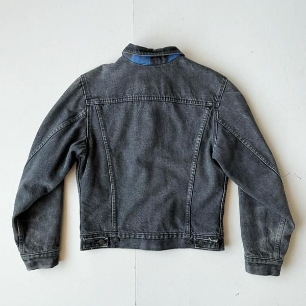 1990's 『LEVI'S』70707 “e” BLACK DENIME TRUCKER JACKET 18(XS