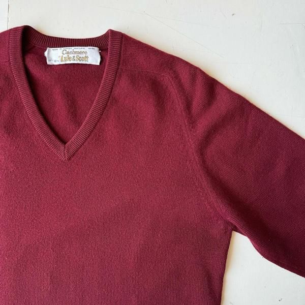 1980's 『LYLE&SCOTT』 CASHMERE V NECK SWEATER 40(M) - JENCO 1980's 『LYLE&SCOTT』 CASHMERE V NECK SWEATER 40(M) - JENCO