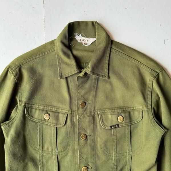 1970's 『LEE』101J COTTON TRUCKER JACKET MOSGREEN (S 1970's 『LEE』101J COTTON TRUCKER JACKET MOSGREEN (S
