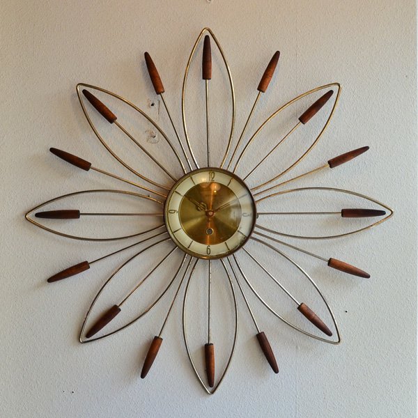 1950's ROXHAL SUNBURST CLOCK