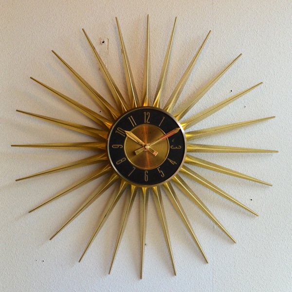 1950's ELGIN SUNBURST CLOCK