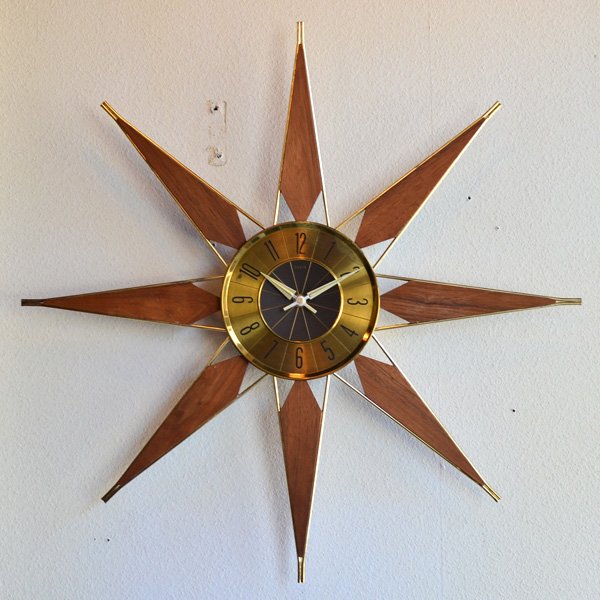 1950's ELGIN SUNBURST CLOCK