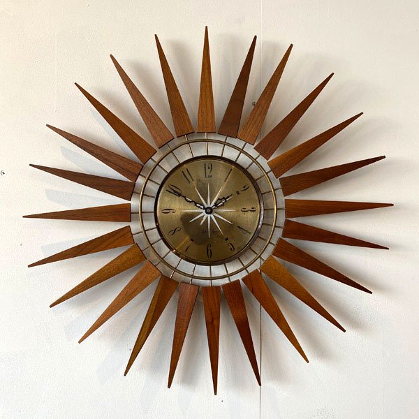 1970's SETH TORMAS SUNBURST CLOCK