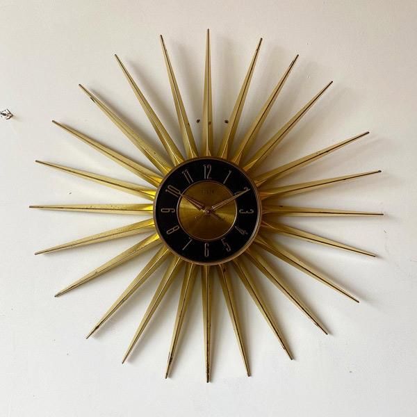1950 s ELGIN SUNBURST CLOCK JENCO online shop