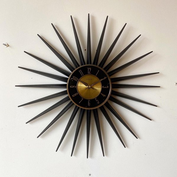 1950's ELGIN SUNBURST CLOCK