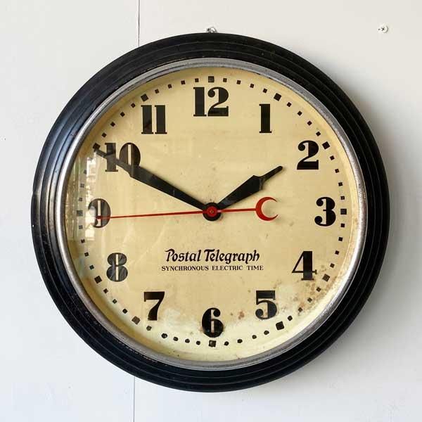 1930's POSTAL TELEGRAPH SCHOOL CLOCK (LARGE)