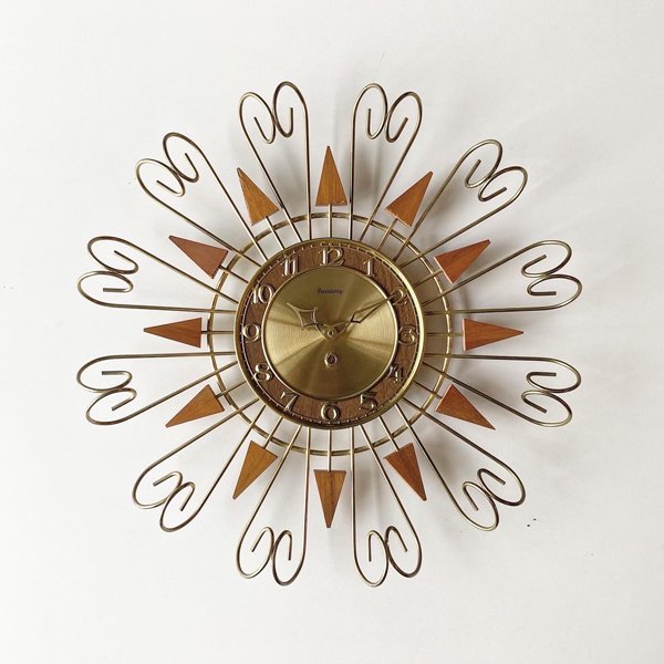 1960's BROADWAY SUNBURST CLOCK