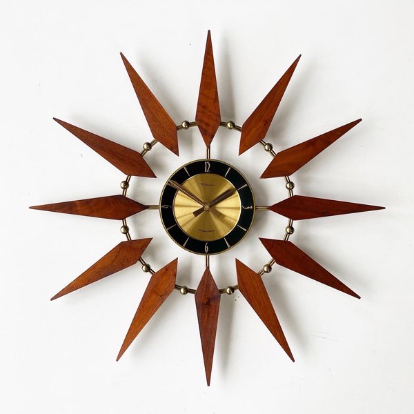 1960's ROBANNE SUNBURST CLOCK