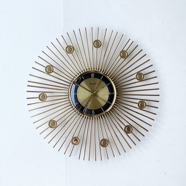 1960's  FORESTVILLESUNBURST CLOCK