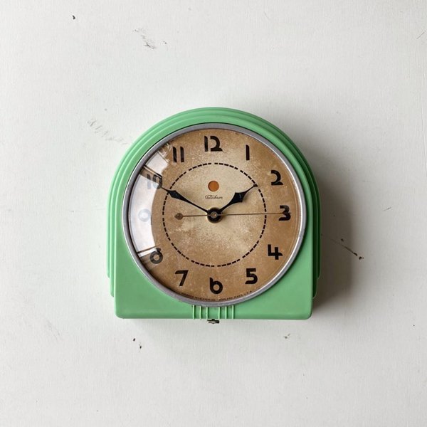 1950's 『TELECHRON』KITCHEN CLOCK  (GREEN) MODEL 2H07