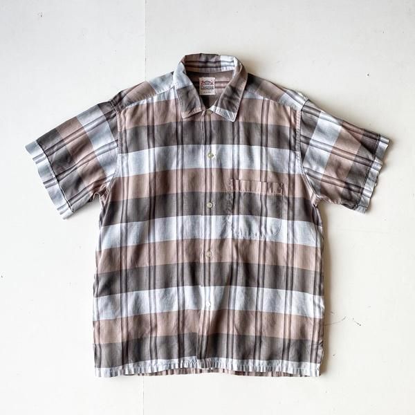 1960's CAMPUSCOTTON CHECK BOX SHIRT (M)