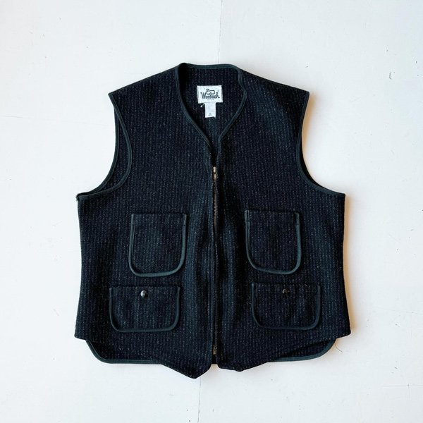 1970's WOOLRICHBLACK STRIPE WOOL VEST (42)