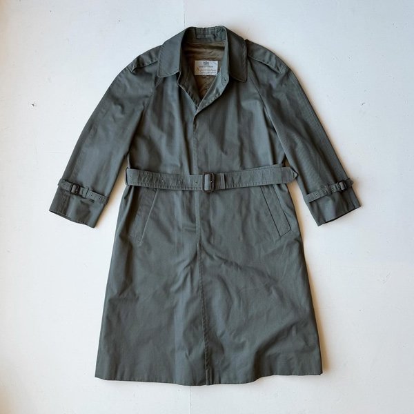 1970's AQUASCUTUMCOTTON SINGLE TRENCH COAT (38)