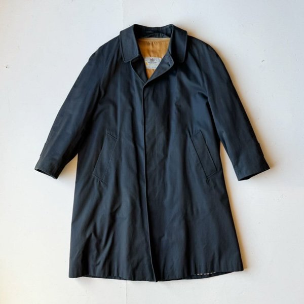 1970〜80's AQUASCUTUMCOTTON BALMACHAN COAT WITH WOOL LINER (38 〜40)