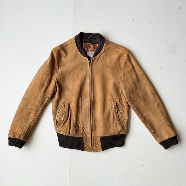 1960's STARTOWN NUBACK LEATHER BOMBER JACKET 38 (S〜M)